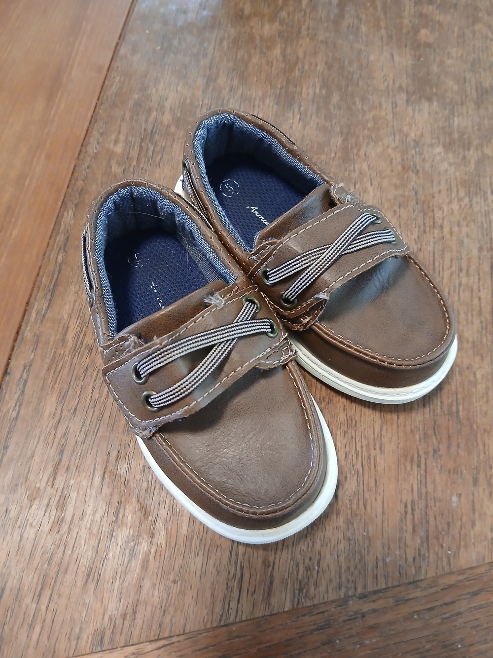 Brown Boys Slip-On Boat Shoes Loafers